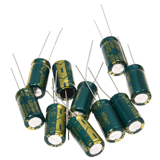 USA Seller Free Shippin 10 x 1000uF 10V Radial Electrolytic Capacitor 10x16mm